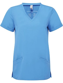 Onna NN 310 Dámsky strečový sveter s výstrihom do V 39.N310 ceil blue