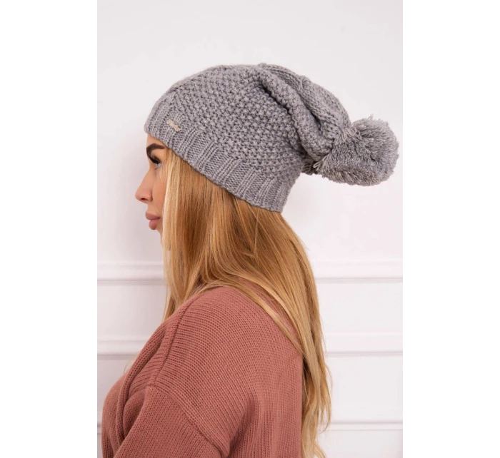Fleecová čiapka Carolina K243 sivá