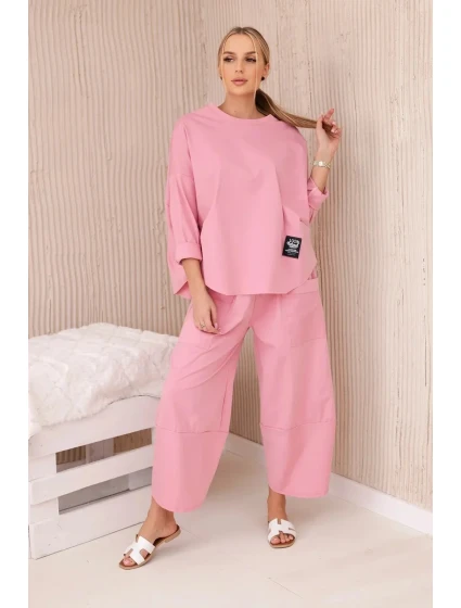 Súprava nových teplákov Punto v púdrovo ružovej farbe Súprava nových teplákov Punto v púdrovo ružovej farbe