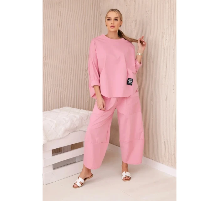 Súprava nových teplákov Punto v púdrovo ružovej farbe Súprava nových teplákov Punto v púdrovo ružovej farbe