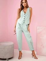 Súprava vesta + nohavice tmavá mentolová