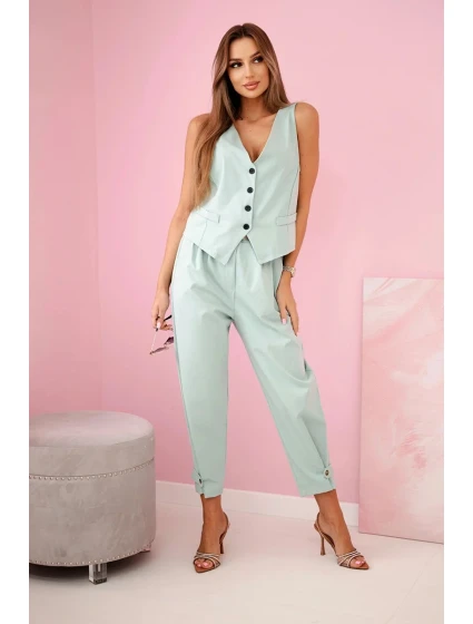 Set vesta + kalhoty tmavá máta Set vesta + kalhoty tmavá máta