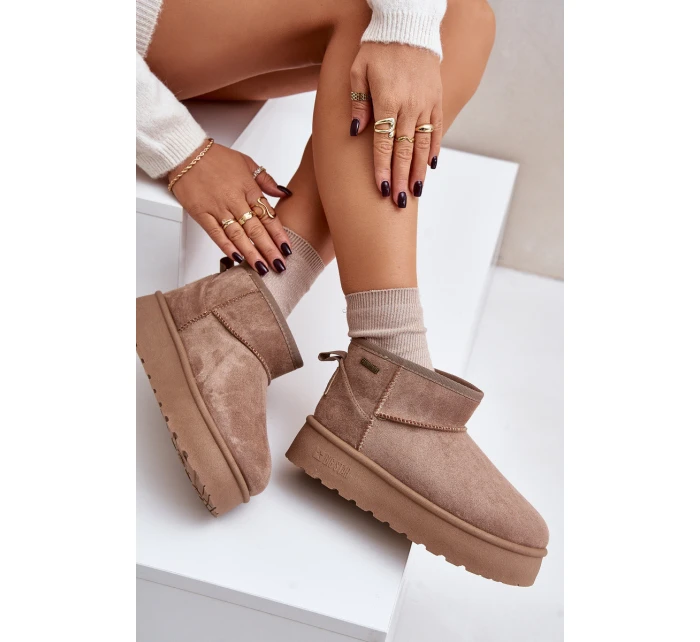 sněhule na platformě Big Star béžové model 21677565 - Big Star Shoes