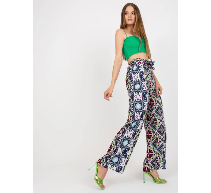 DHJ SP 13587 nohavice.66P čierna a modrá