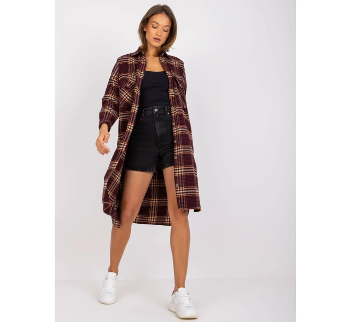 Košeľa EM KS 002/06.11P bordová