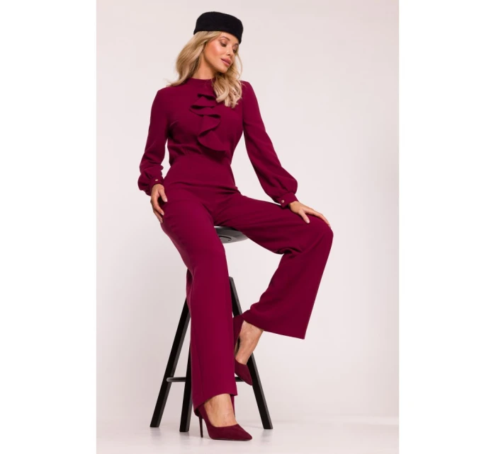 S420 Kombinéza s volánom - bordová S420 Kombinéza s volánom - bordová