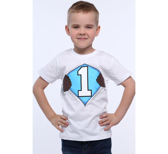 Chlapčenské tričko s bielym číslom