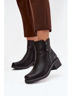 Dámska členková obuv 24BT02-7992 čierna - Unisoft