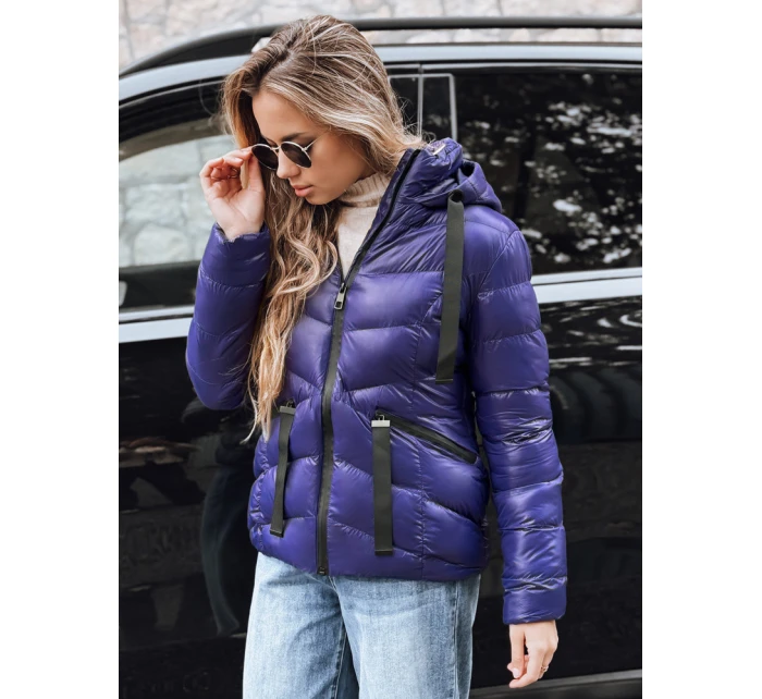 Dámská prošívaná bunda navy blue Dstreet model 21963595 - FashionStreet