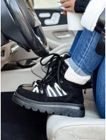 Dámské zateplené trekové boty black Dstreet model 21981836 - FashionStreet