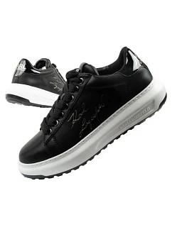 Karl Lagerfeld pánske tenisky Kapri z prírodnej kože čierne