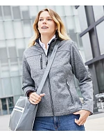 JN Dámská 2vrstvá melanžová softshell bunda 02. dark model 22530622 - Daiber JN Dámská 2vrstvá melanžová softshell bunda 02. dark model 22530622 - Daiber