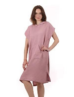 dámské vaflové pončo Saimaa s kapucí Old Rose dámské vaflové pončo Saimaa s kapucí Old Rose