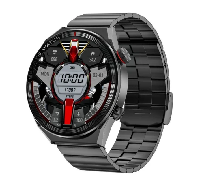 Chytré hodinky Black Metal + model 21804963 - RUBICON Chytré hodinky Black Metal + model 21804963 - RUBICON