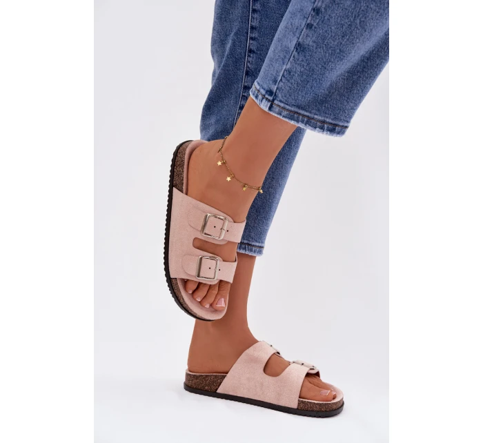 Dámské žabky Světle růžové Oliena