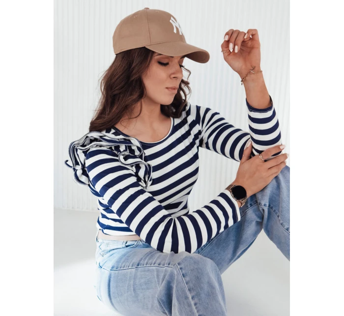 Dámská pruhovaná halenka námořnická modrá Dstreet model 21972874 - FashionStreet