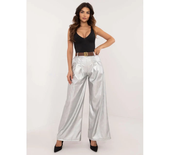 Spodnie DHJ SP model 20606108 srebrny - FPrice