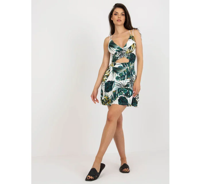 NM SK šaty V6659 1.86 biela a zelená NM SK šaty V6659 1.86 biela a zelená