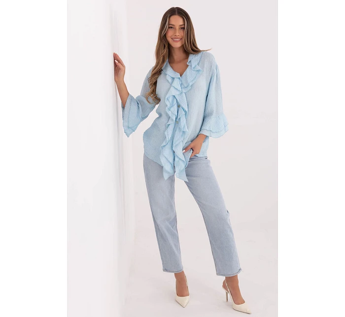 Košeľa s dlhým rukávom model 226239 Taliansko Moda