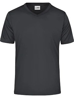 JN Pánské sportovní tričko s výstřihem do V 02.0 black model 22413736 - Daiber