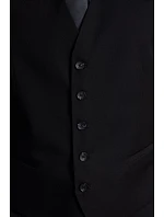 Max Men Pánská vesta model 22500428 deep black - NEOBLU