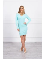 Šaty se zlatým řetízkem mint Šaty se zlatým řetízkem mint