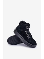 Semišové pánské zimní boty Big Star model 21675349 černé - Big Star Shoes