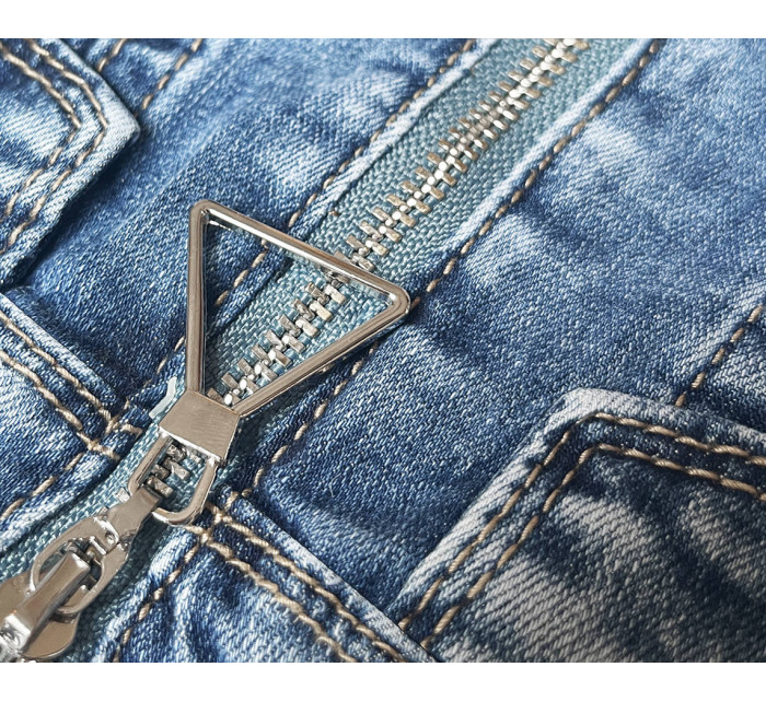 Svetlomodré džínsové šaty s pretrhnutiami (GD6629)