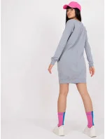 Dámske sivé teplákové mini šaty (A-006.73) Dámske sivé teplákové mini šaty (A-006.73)
