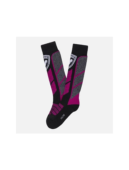 Detské lyžiarske ponožky ROSSIGNOL JR THERMOTECH SOCKS, ružové