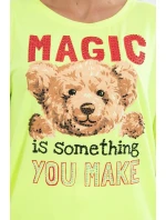 Blúzka s potlačou Magic yellow neon