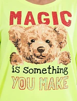 Blúzka s potlačou Magic yellow neon