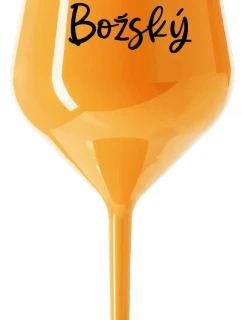 PAN BOŽSKÝ  - oranžová nerozbitná sklenice na víno 470 ml