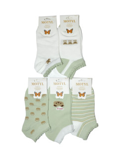 Dámske ponožky WiK Butterfly 4806 Olive 35-42