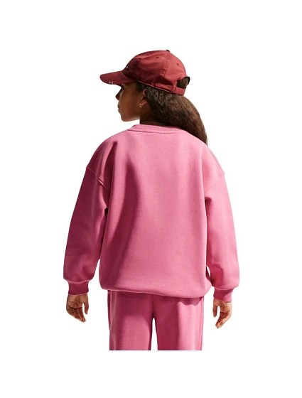 Dětská mikina Sportswear Club Fleece růžová model 22207920 - NIKE Dětská mikina Sportswear Club Fleece růžová model 22207920 - NIKE
