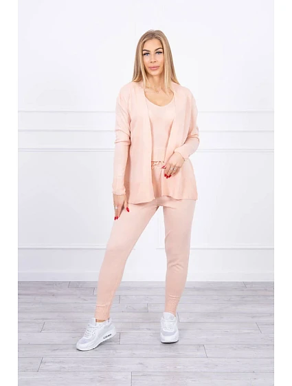 Sada svetrů model 18747766 pudrově růžová - K-Fashion Sada svetrů model 18747766 pudrově růžová - K-Fashion