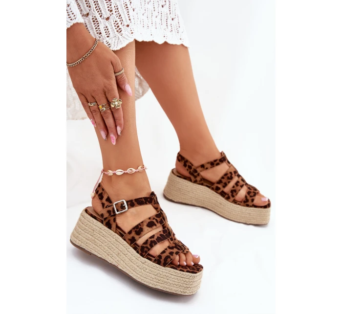 Dámské sandály s pásky a pletením model 21698921 - Boto