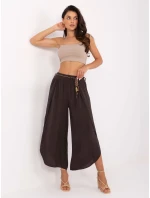 Spodnie TW SP BI model 21207212 ciemny brązowy - FPrice Spodnie TW SP BI model 21207212 ciemny brązowy - FPrice