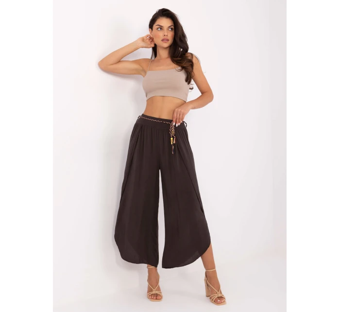 Spodnie TW SP BI model 21207212 ciemny brązowy - FPrice Spodnie TW SP BI model 21207212 ciemny brązowy - FPrice