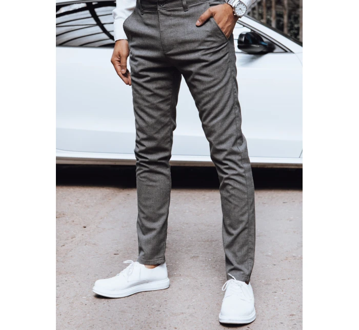Pánské tmavě šedé chinos kalhoty Dstreet model 21977243 - FashionStreet