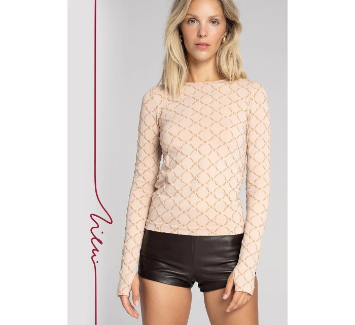 Blúzka Gatta Zień 43154 Bezšvový monogram S-XL Blúzka Gatta Zień 43154 Bezšvový monogram S-XL