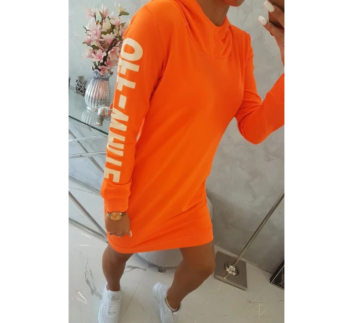 Off White šaty neon orange Off White šaty neon orange