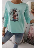 Halenka s potiskem Original mint Halenka s potiskem Original mint