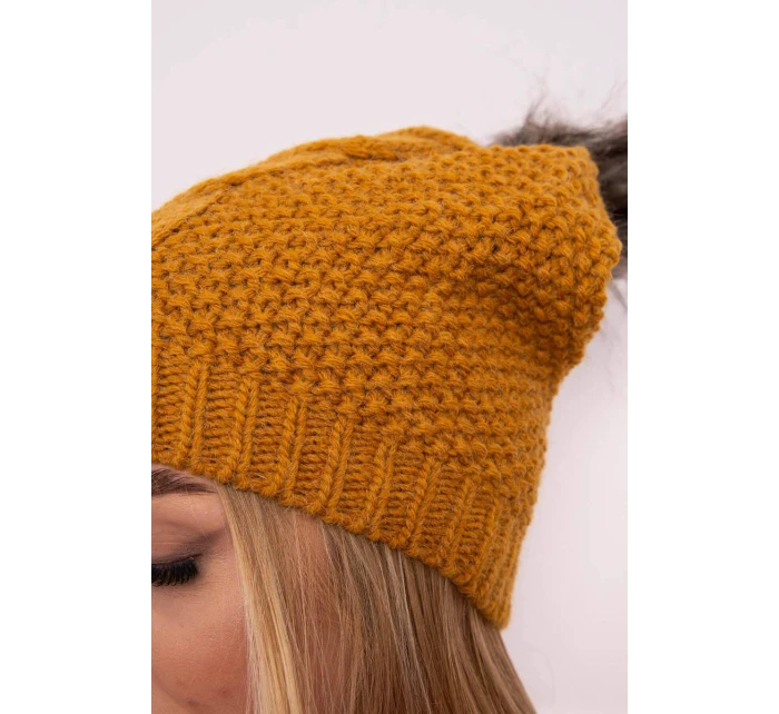 Sandra K210 horčicová fleecová čiapka