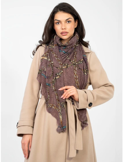 Chustka AT CH model 21997459 ciemny fioletowy - FPrice