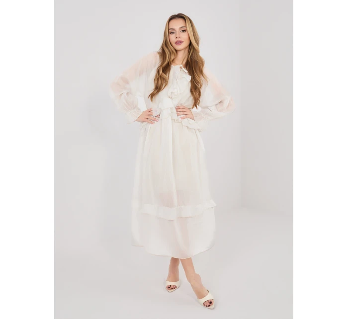 Sukienka IT SK model 22031460 jasny beżowy - FPrice