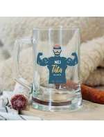 NEJ TÁTA NA SVĚTĚ - pivní sklenice 0,5 l NEJ TÁTA NA SVĚTĚ - pivní sklenice 0,5 l