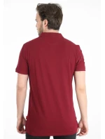 Pánské polo tričko model 18398624 vínová - John Frank