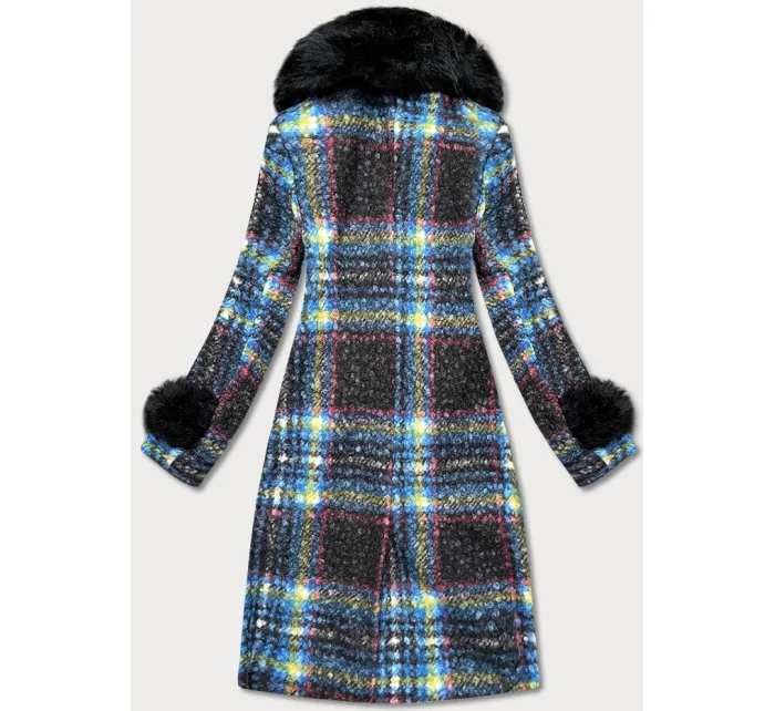 Dámský vícebarevný kabát z tkaniny model 15875306 - Ann Gissy Dámský vícebarevný kabát z tkaniny model 15875306 - Ann Gissy