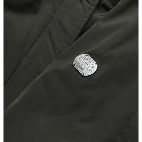 Dámska zimná bunda v khaki farbe (M21309)